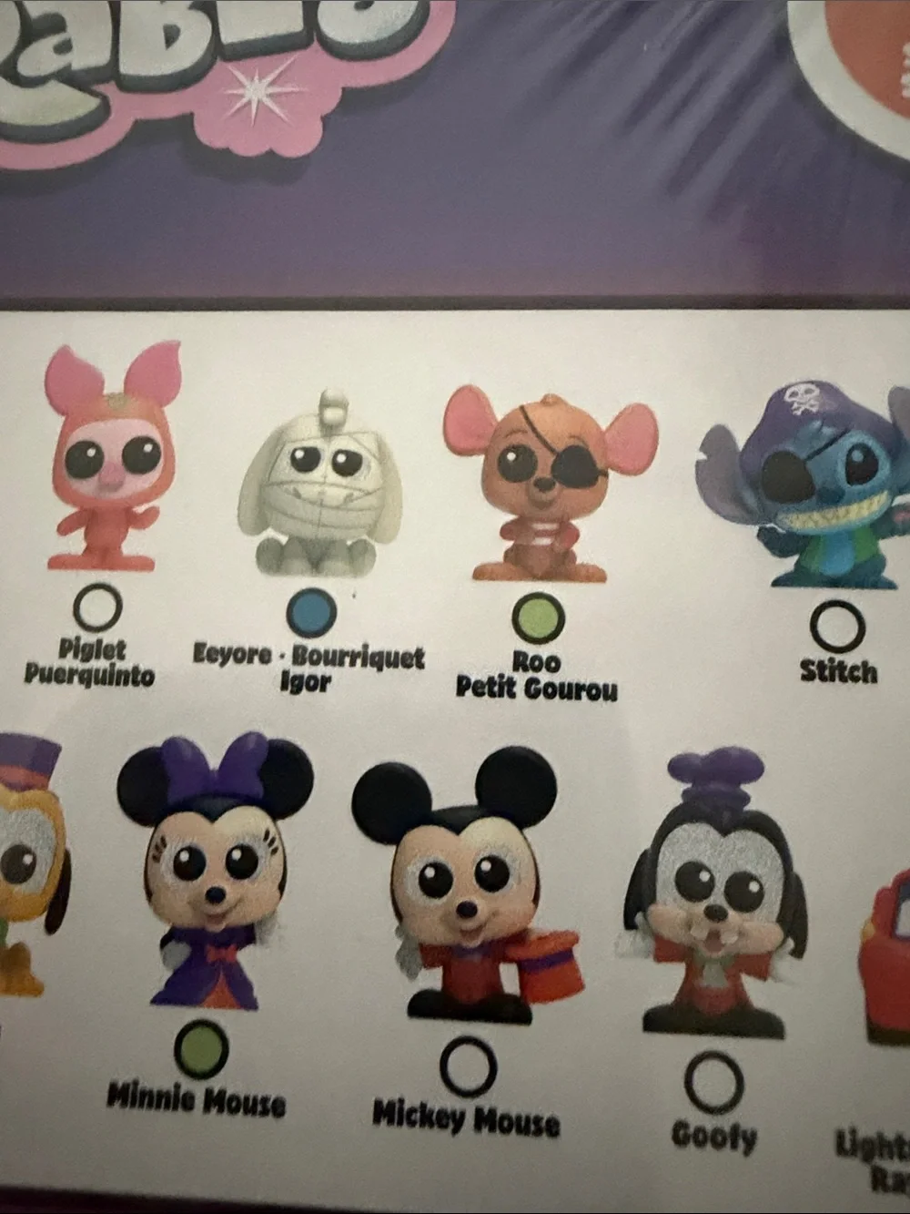 Disney Doorables Halloween Countdown Pack - Purple & Green